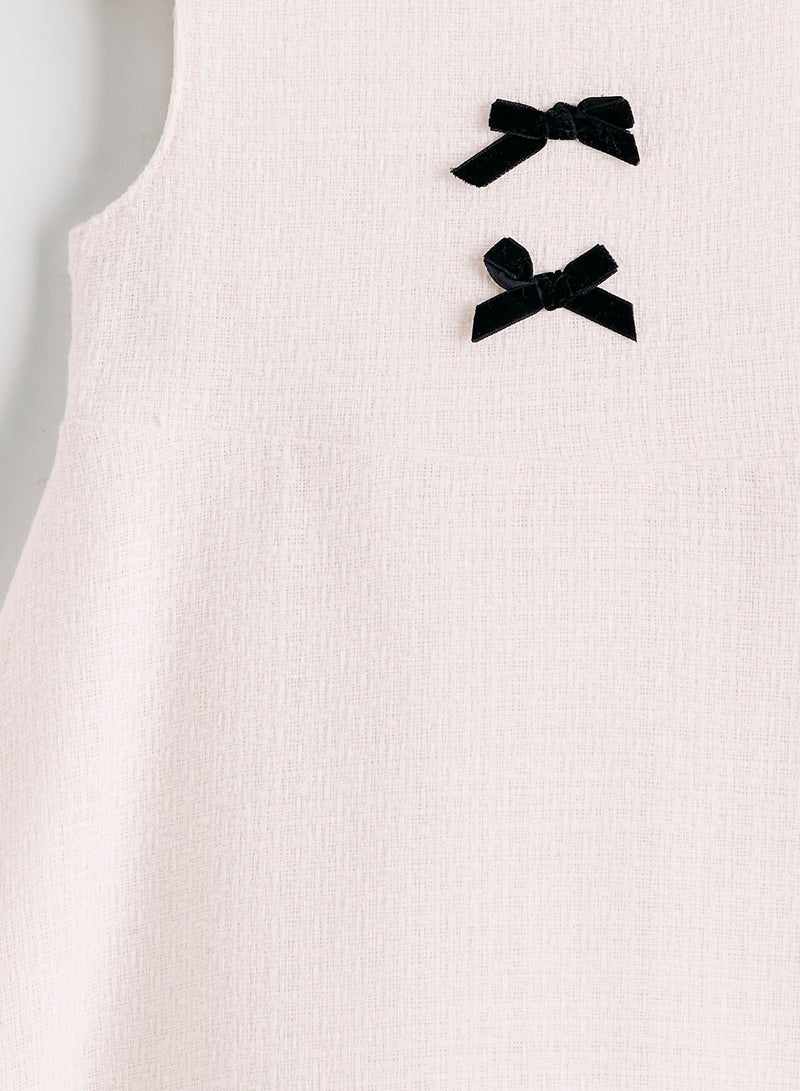 ال سي وايكيكي فستان بناتي مطبوع فيونكة - Image 3